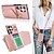 cheap Samsung Cases-Phone Case For S24 S23 S22 S21 Ultra Plus S21 FE A54 S25 Ultra Wallet Case Zipper with Lanyard with Wrist Strap Retro TPU PU Leather