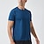 preiswerte Lauf-T-Shirts &amp; Tanktops-Herren Laufshirt Sport Top Fitnessstudio-Shirt Kurzarm T-Shirt Casual Athlässigkeit Atmungsaktiv Schnelltrocknend Weich Fitnesstraining Laufen Gehen Sportbekleidung Sportkleidung Einfarbig Schwarz