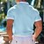 preiswerte Klassisches Poloshirt für Herren-Herren Golfhemd Strickpolo Geschäft Casual Klassisch Kurzarm Modisch Old-Money-Stil Feste Farbe Taste Strick Sommer Frühling Regular Fit Hellblau Weiß Burgunderrot Khaki Grau Golfhemd