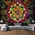 voordelige Blacklight wandtapijten-mandala bohemian blacklight wandtapijt uv-reactief gloeiend in het donker trippy zen meditatie mistige natuur hangend wandtapijt muurschildering voor woonkamer slaapkamer