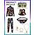 preiswerte Outfits-Retro Vintage 1980er HipHop Outfits Zubehörset Sportbekleidung Disco Herren Karnevalskostüm Halloween Karneval Neujahr Party / Abend Pride Parade Pride-Monat Erwachsene Oberteil Hose Armband