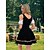cheap Dirndl-Women&#039;s Carnival Oktoberfest Dirndl Beer Costume with Shirt and Apron Bavarian Wiesn Traditional Style