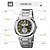 abordables Relojes digitales-SKMEI Hombre Reloj Digital Al Aire Libre Deportes Moda Reloj Casual Luminoso Cronómetro Despertador cuenta regresiva Acero Reloj