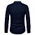 baratos Camisas masculinas de negócios-Homens Camisa Social Saia camisa de botão Formal Feriado Azul Marron Verde Vermelho Rosa Manga Longa colarinho do vovô Verão Primavera &amp; Outono Roupa Botões