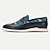 preiswerte Herren Pantoletten &amp; Slipper-Herren-Loafer mit Fransen und buntem Webmuster - Premium-Leder, ideal für legere und formelle Anlässe