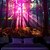 رخيصةأون Tapestries Blacklight-لوحة فنية جدارية معلقة من نسيج أسود متوهج في الظلام، برج إضاءة نيون، طبيعة مخدرة، ضبابية، لغرفة المعيشة وغرفة النوم