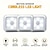 billiga sensor nattljus-3st led rörelsesensor nattljusset, 6led garderobsskåp sensorljus automatisk infraröd aktiverat batteridrivet för nyhet plats garderob, skåp, trappa, sovrum, korridor, toalett, garderob