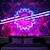 voordelige Blacklight wandtapijten-mandala bohemian blacklight wandtapijt uv-reactief gloeiend in het donker trippy zen meditatie mistige natuur hangend wandtapijt muurschildering voor woonkamer slaapkamer