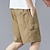 billige Klassisk-Herre Shorts med lommer Shorts Trekking-shorts Elastisk Talje Multi lomme Vanlig Påførelig Korte udendørs Daglig Campering &amp; Vandring Mode Klassisk Sort militærgrøn
