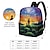 baratos Sacos de impressão gráfica-Homens Mulheres mochila Mochila Escolar Escola Ao ar livre Diário Galáxia Céu / Galáxia Poliéster Grande Capacidade Leve Durável Ziper Estampado Amarelo Azul
