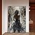 cheap Oil Paintings-Handmade Original Dancing Girl Oil Painting On Canvas Abstract Figure Art Painting Large Violin Wall Art Bedroom Wall Decor Handmade Gift No Frame