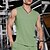 preiswerte Oberteile-Herren T-Shirt Weste für Wanderer Ärmellos V Ausschnitt Muskelshirt Ärmelloses Hemd Tanktop Außen Schnelltrocknend Weich Schweißableitend Polyester Schwarz Grün Aprikose Klettern Camping / Wandern