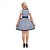 abordables Dirndl-Oktoberfest Vestidos Blusa / Falda Falda acampanada Oktoberfest / Cerveza Alemán Munich prados Mujer Paño de estilo tradicional Camisas Vestido