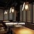 economico Luci a sospensione-lampada a sospensione a led bianco caldo 24 cm 1 luce e26/e27 fattoria vintage illuminazione a sospensione regolabile per isola cucina lampada a sospensione rustica verniciata nera e legno per sala da