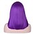 abordables Perruques de personnages de films-Inside Out 2 perruque bob courte droite violette avec frange cheveux synthétiques naturels résistants à la chaleur pour femmes perruques de costume ennui 15 pouces perruques d&#039;Halloween