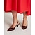preiswerte Absatzschuhe für Damen-Slingback-Pumps mit spitzer Spitze für Damen – elegante burgunderfarbene Schuhe mit Kitten Heel