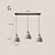 ieftine Lumini insulare-pandantiv cu led lemn de ciment sursă de lumină 3 culori 16/20/50/70cm 1/2/3 lumină elegantă, industrială, modernă, corp de iluminat suspendat din beton, stil japonez wabi-sabi, ciment, e27, pandantiv