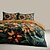 billige Dynetrekk sett-botanisk floral dynetrekk sett - inkluderer dynetrekk og putevar - elegant naturinspirert design - mykt og behagelig stoff - perfekt for soveromsinnredning