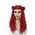 abordables Perruques pour enfants-perruque de costume rouge descendants 4 pour filles perruques de fête de cosplay de carnaval