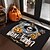 abordables Habitación de Halloween-Decoraciones de Halloween, felpudo de espantapájaros de calabaza, alfombra de cocina, alfombra antideslizante, alfombra a prueba de aceite, alfombra interior y exterior, decoración de dormitorio,