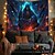 cheap Halloween Decoration-Halloween Decorations Green Skulls Hanging Tapestry Wall Art Large Tapestry Mural Decor Photograph Backdrop Blanket Curtain Home Bedroom Living Room