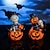 お買い得  屋内＆パーティー照明-ハロウィーンの飾り LED スケルトン パンプキン ライト、ジャック オ ランタン スカル オーナメント カラフル キラキラ パンプキン ランタン デコレーション クリエイティブ 発光 ゴースト フェスティバル パーティー デコレーション 小道具 1 個