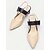 billiga Block Heels-kvinnors beige och svarta slingback blockklack pumps med spänne – eleganta spetsiga klänningsskor för kontor och formella evenemang