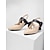 billiga Block Heels-kvinnors beige och svarta slingback blockklack pumps med spänne – eleganta spetsiga klänningsskor för kontor och formella evenemang