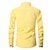 baratos camisas masculinas não de ferro-Homens Camisa Social Saia camisa de botão Tecido Casamento Festa Preto Branco Amarelo Azul Manga Longa Lapela Primavera &amp; Outono Roupa