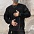 abordables Sweat-shirts basiques-Homme Sweat-shirt Noir Marron Kaki Gris Col ras du cou Uni Sport &amp; Loisir Quotidien Fête Coton Streetwear Basique Occasionnel Printemps &amp; Automne Vêtement Tenue Pulls Capuche Pulls molletonnés manche