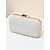 baratos Clutches &amp; Bolsas de Noite-Mulheres Bolsa Bolsa de Festa Bolsa de Pulso Couro PU Festa Feriado Festa de Casamento Lantejoulas Corrente Grande Capacidade Transporte múltiplo Côr Sólida Preto Branco Cáqui