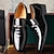 cheap Men&#039;s Slip-ons &amp; Loafers-Men&#039;s Black Patent Leather Loafers with Metal Decoration for Formal and Casual Wear