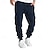 economico Carico-Per uomo Pantaloni della tuta Pareggiatore Pantaloni Tasche A cordoncino Vita elastica Liscio Comfort Sportivo Giornaliero Di tendenza Informale Nero Blu marino Media elasticità