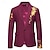 cheap Men&#039;s Classic Blazers-Men&#039;s Blazer Business Wedding Party Without Dress Pants Fashion Casual Spring &amp;  Fall Polyester Uniform Cloth Plain Printing Button Casual / Daily Single Breasted Blazer Black White Red Royal Blue