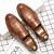 abordables Chaussures Sans Lacets &amp; Mocassins Homme-mocassins classiques en cuir marron pour hommes - chaussures habillées confortables à enfiler pour le travail et les vêtements décontractés