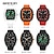 abordables Relojes digitales-SANDA Hombre Reloj Digital Al Aire Libre Deportes Moda Reloj de Muñeca Luminoso Cronómetro Despertador cuenta regresiva Gel de Sílice Reloj