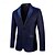 billiga Herrars klassiska kavajer-Herr Kavaj Formell kväll Ledigt / vardag Ljuv Alla årstider 65%Cotton 35%Polyester Enfärgad / vanlig färg Paljetter Fritid Bröllop Enkelknäppt Blazer Silver Svart Rubinrött Blå