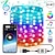 tanie Baterie i lampki wewnętrzne USB-Wodne wielokolorowe zmieniające się światła LED na smart USB Fairy String Lights do dekoracji urodzinowych imprezowych w pomieszczeniach i na zewnątrz zdalnie sterowane aplikacją