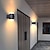 ieftine lumini de perete exterioare-Aplic de perete cu led de exterior alb cald 1/2 lumină aplice de perete modernă, rezistentă la ploaie, montată pe perete, lampă de securitate ip54, impermeabilă, iluminat pentru ușa hotelului, lampă