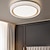 tanie Ściemnialne lampy sufitowe-Lampy sufitowe led z możliwością przyciemniania 50cm 1-lampa nowoczesna sztuka przemysłowa okrągły szczotkowany metal półpłaski 42w do kuchni sypialnia salon 220-240v