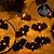 cheap Halloween Indoor-1.5M-10Leds Halloween Bat Crow Ghost Light String LED Iron Shaped Light Night Light Lighted Ghosts Festival Party Decoration Light Garden Courtyard Atmosphere Light Batteries Powered 1PC