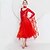 baratos Salão de Dança Padrão-Vestido de dança de salão feminino moderno valsa tango roupas de dança manga longa competição desempenho vestido de dança