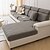abordables Housse de canapé-housse de coussin de siège de canapé résistante à l&#039;eau housse de protection à rayures jacquard housse élastique canapé fauteuil causeuse 4 ou 3 places gris uni solide doux durable lavable