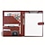 voordelige Kantoor artikelen-multifunctionele a4 bruine pu padfolio met klembord klembordmap a4 vergadermap portfoliomap a4