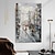 abordables Peintures paysages-Peinture à l&#039;huile faite à la main sur toile, décoration murale, paysage architectural abstrait, paysage de Londres pour la décoration intérieure, peinture roulée sans cadre, non étirée