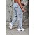 preiswerte Cargohosen-Herren Cargo-Hosen Jogginghose Chinos Tasche Gerader Schnitt Elastischer Bund Einfarbig tragbar Weich Volle Länge Täglich Heim Outdoor Sport Einfach Schwarz Marineblau Mikroelastisch