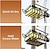 cheap Kitchen Storage-Kitchen Sink Faucet Organizer,Rustproof Aluminum Holder for Sponge, Soap, Brush, Space-Saving Design with Drip Tray, Easy Installation