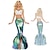 abordables Déguisements pour femmes-Sirène Halloween Robe Costume de cosplay Tenues Robe sirène et robe évasée Déguisement Cosplay Adulte Femmes Mascarade Mardi Gras Performance Soirée Déguisements d&#039;Halloween faciles Se déguiser