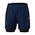 economico Pantaloni corti da corsa-Per uomo Pantaloncini da corsa Pantaloncini da palestra Pantaloncini da tuta Tasche Cinturino elastico Pantaloncini / Cosciali Esterno Sportivo Al coperto Asciugatura rapida Leggero Morbido Maratona