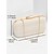 baratos Clutches &amp; Bolsas de Noite-Mulheres Bolsa Bolsa de Festa Bolsa de Pulso Couro PU Festa Feriado Festa de Casamento Lantejoulas Corrente Grande Capacidade Transporte múltiplo Côr Sólida Preto Branco Cáqui